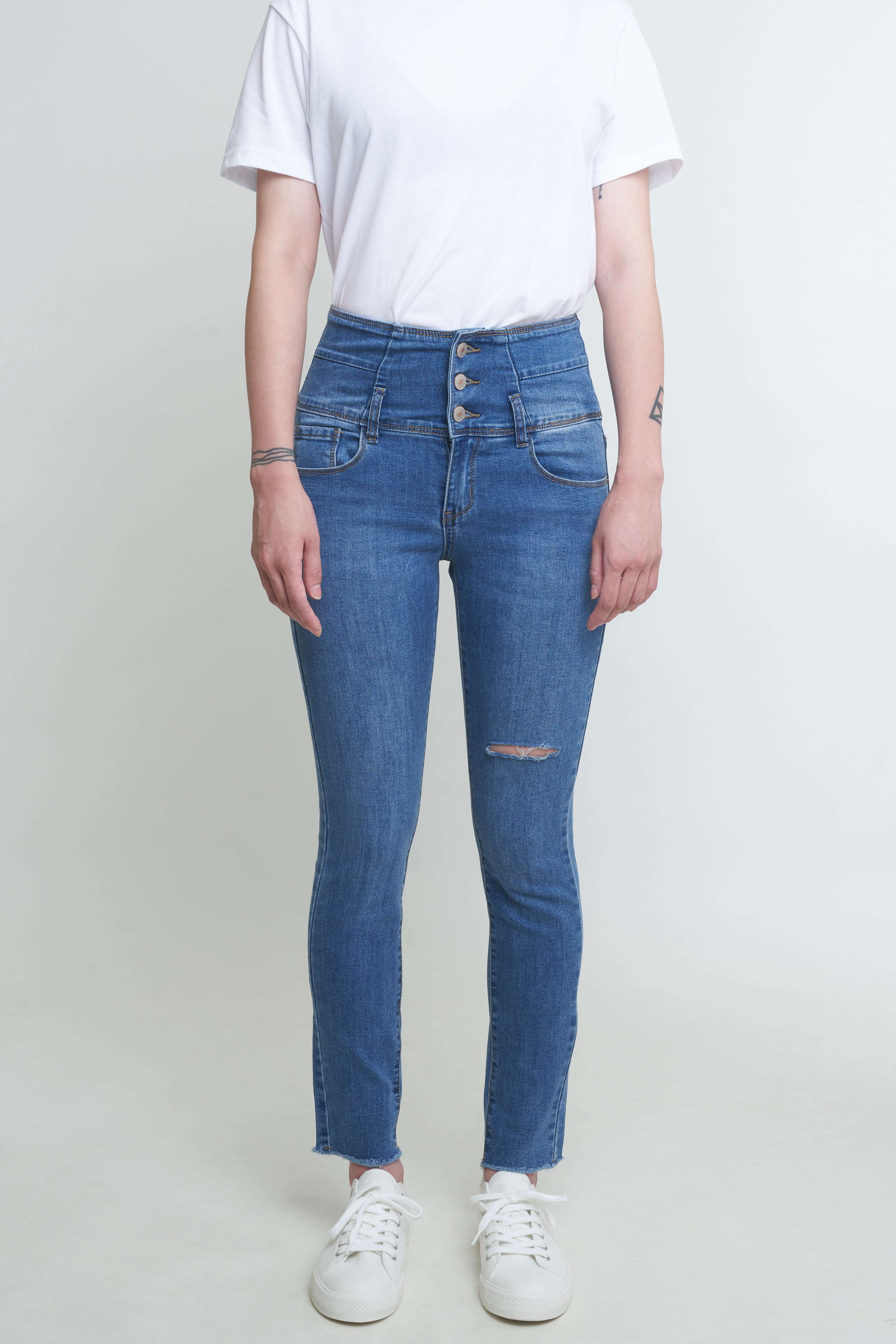 97JEANS|高腰剪裁長腿系列#B027367