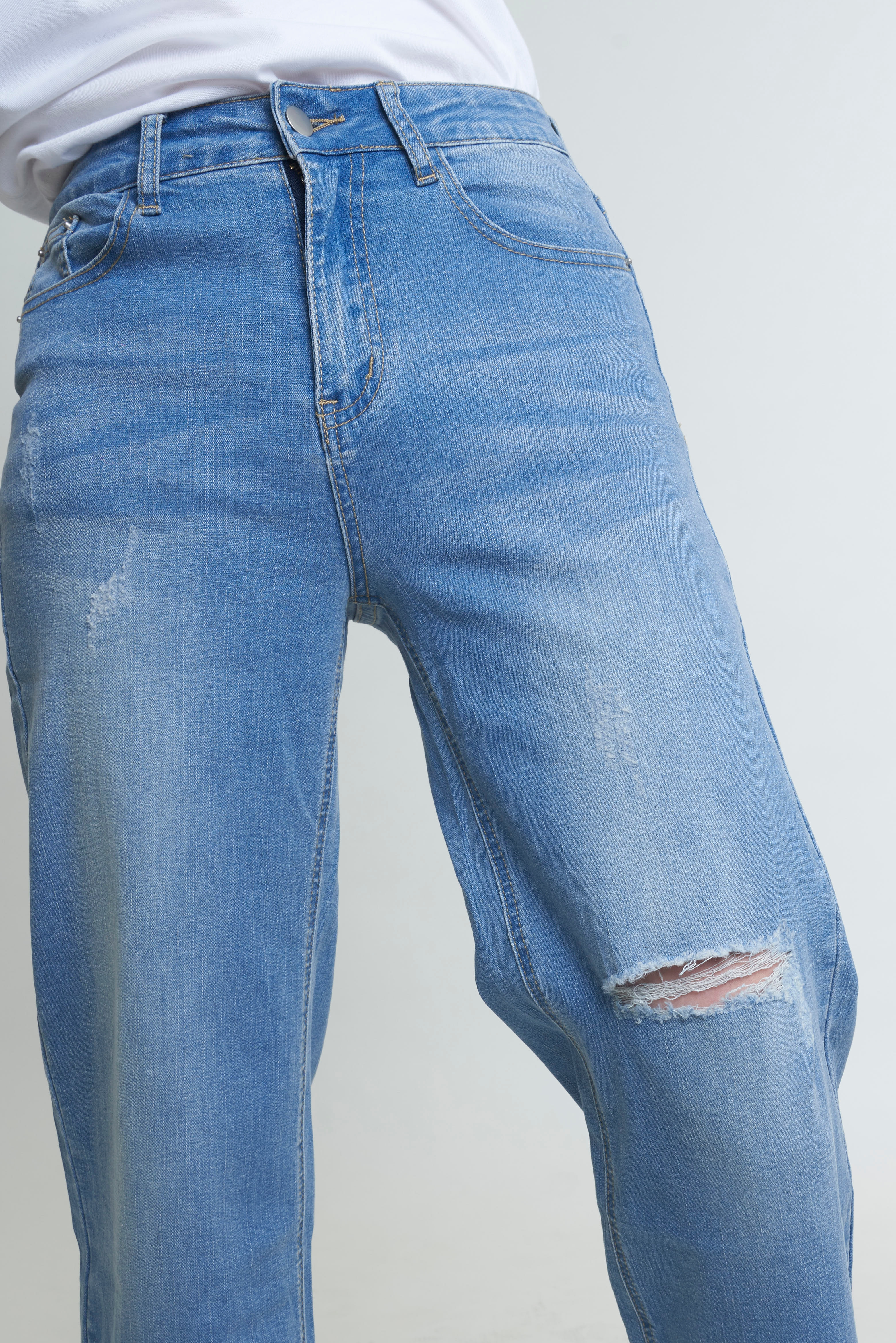 97JEANS|休閒簡約寬褲系列B02#7371