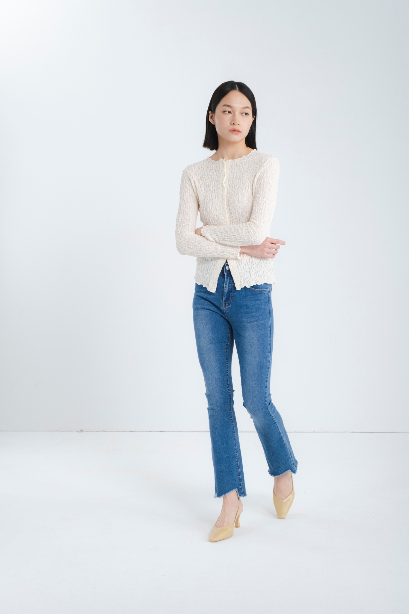 97JEANS|九分微喇叭系列B02#7444