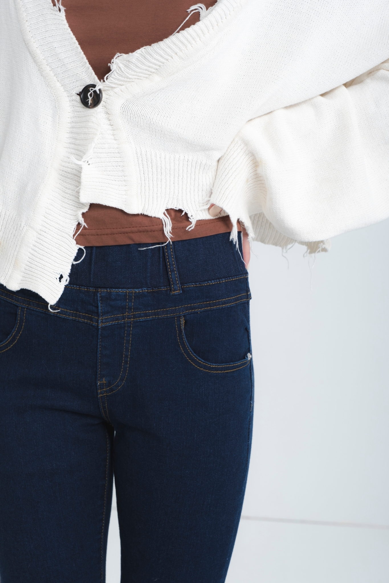 97JEANS|收復寬褲頭提臀系列B02#7431-3