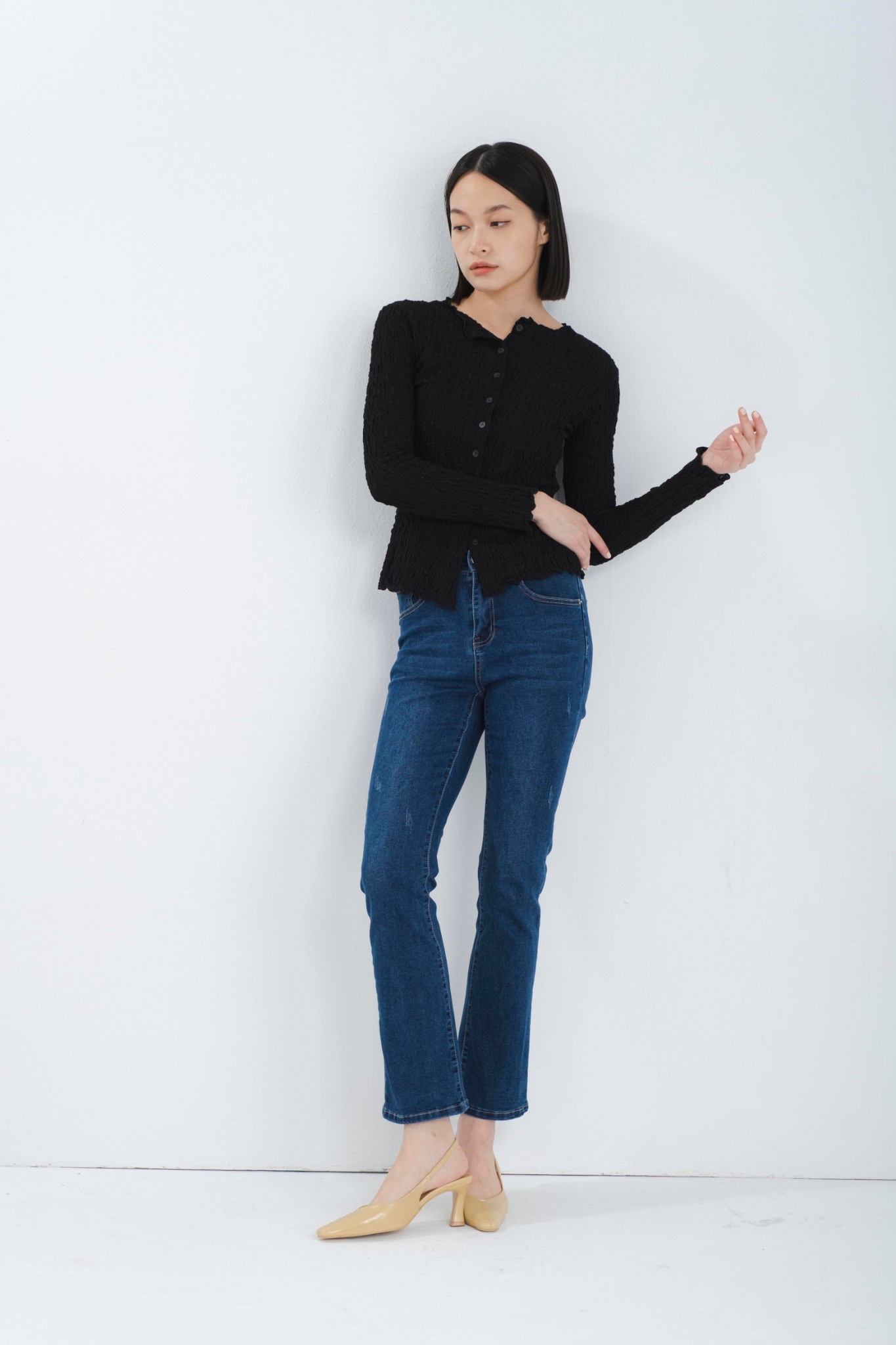 97JEANS|九分微喇叭系列B02#7445