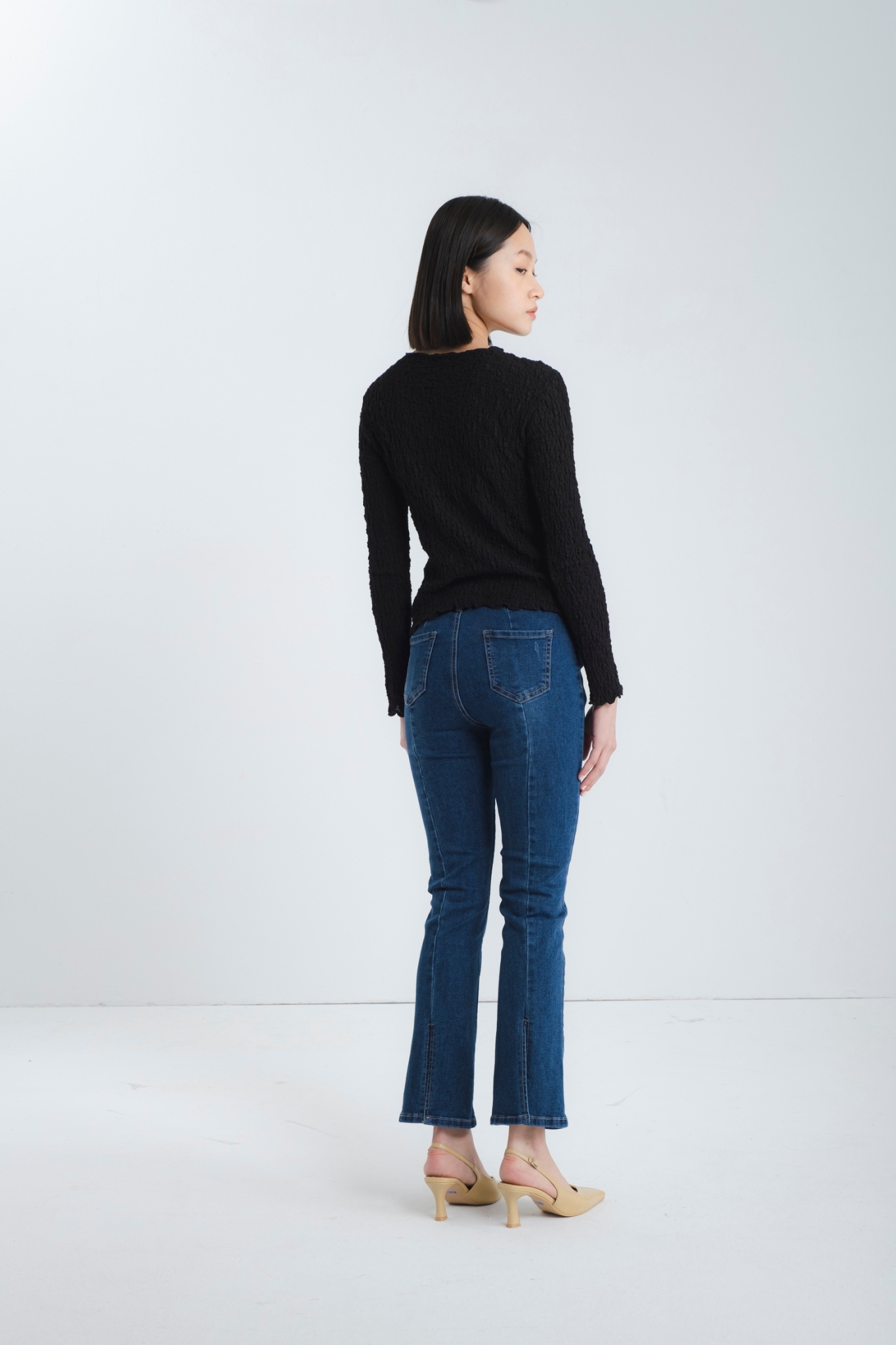 97JEANS|九分微喇叭系列B02#7445