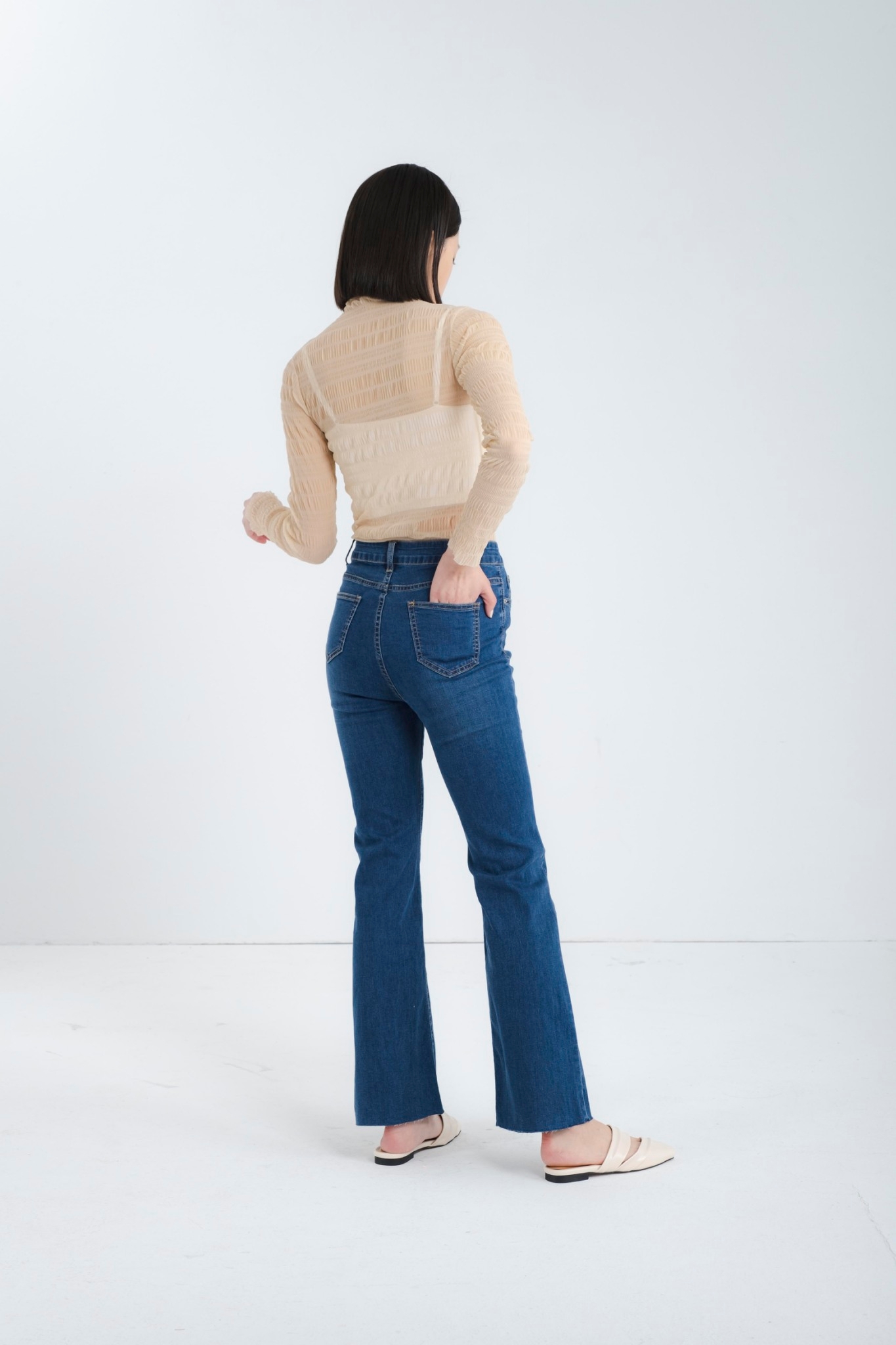 97JEANS|九分微喇叭系列B02#7448