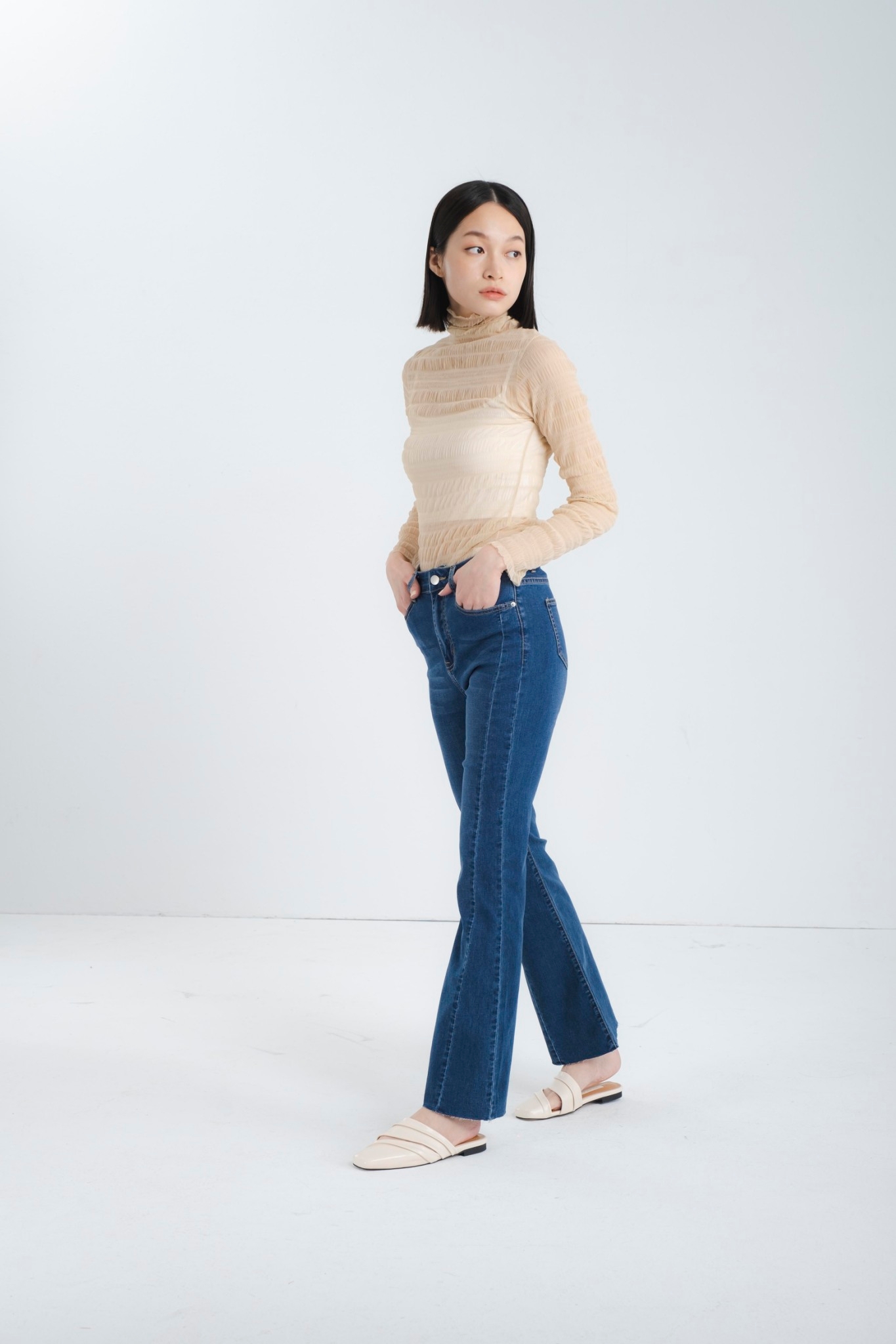 97JEANS|九分微喇叭系列B02#7448