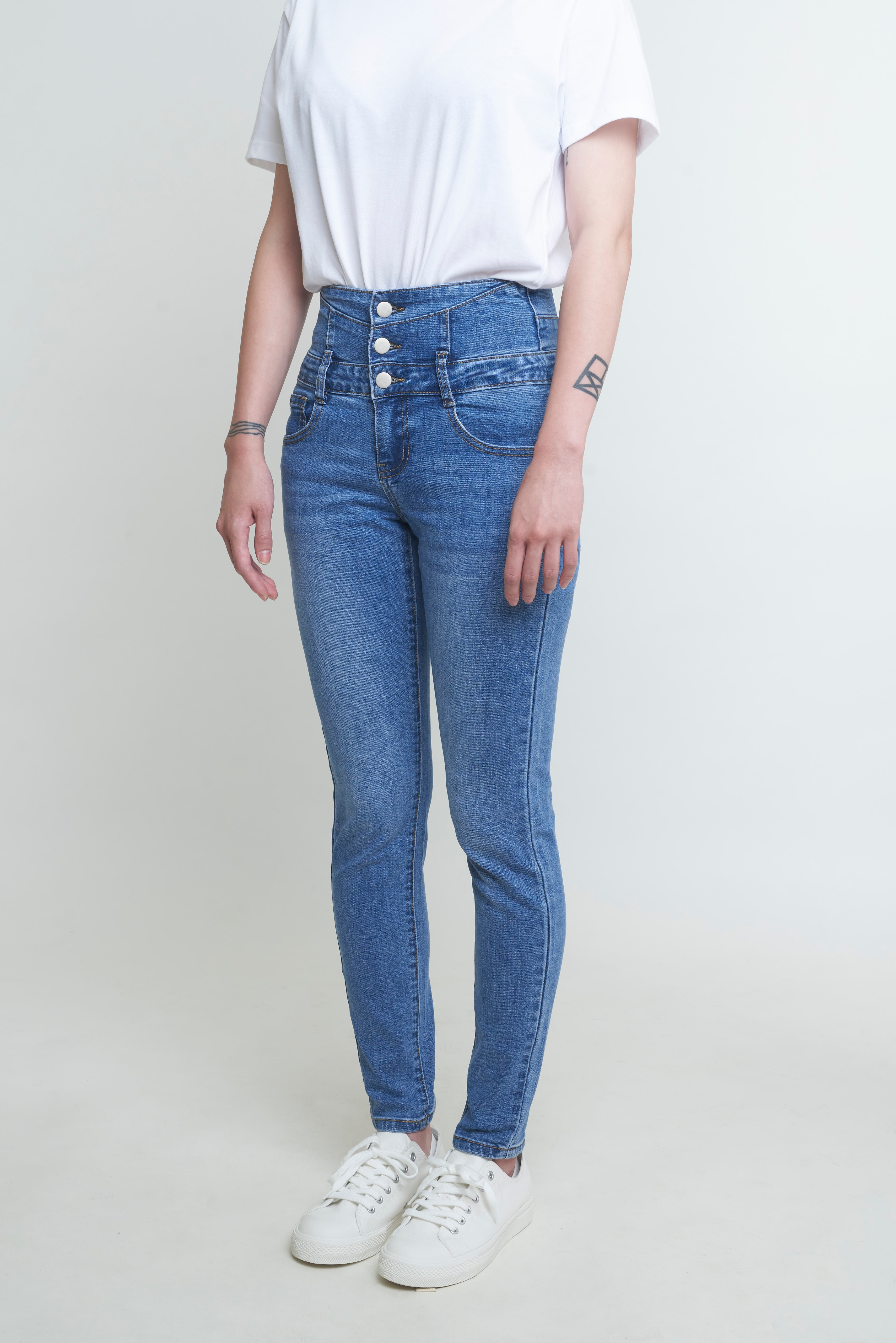 97JEANS|高腰剪裁長腿系列#B027366